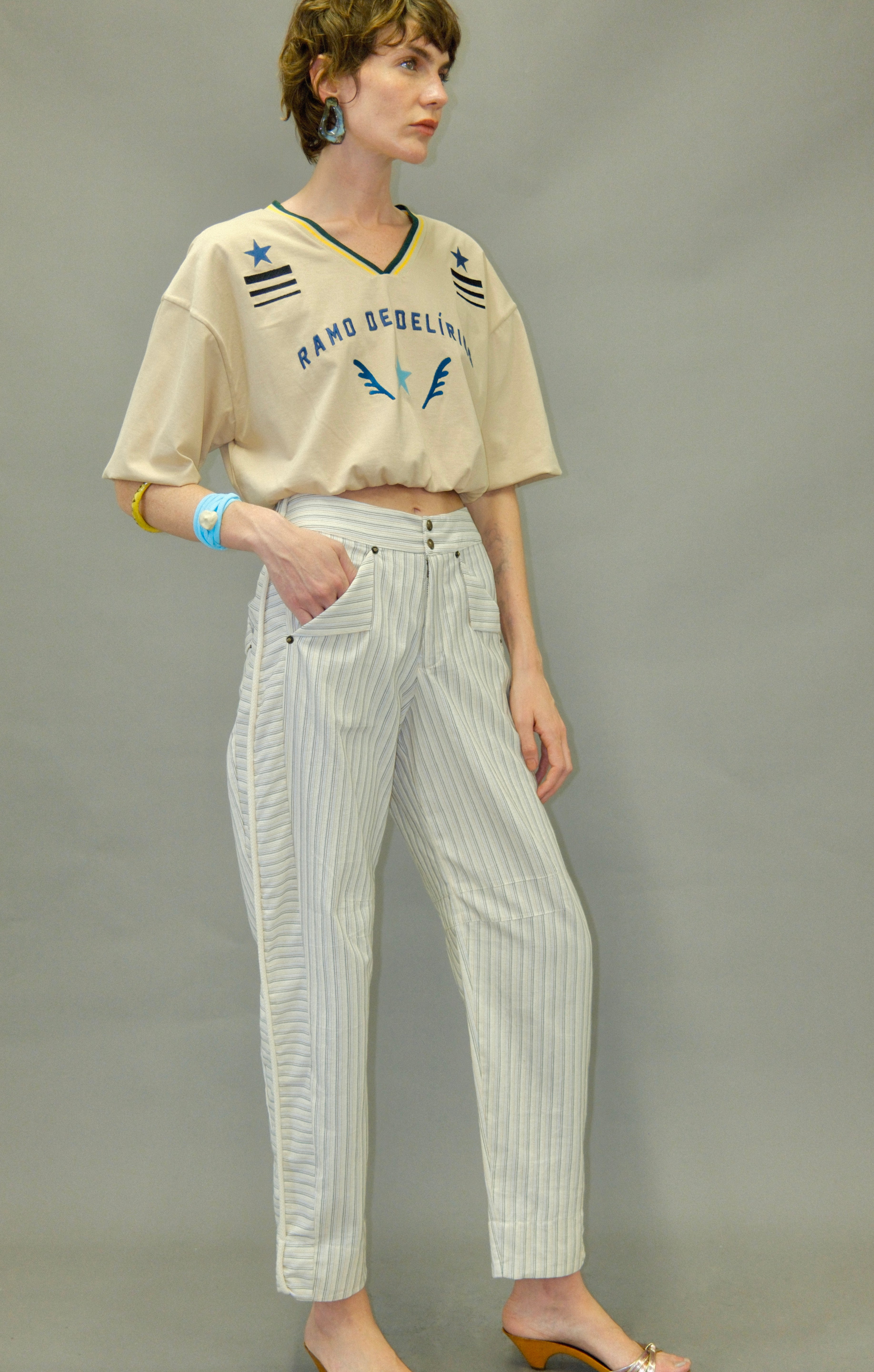 Blusa Cropped Ramo de Delírios