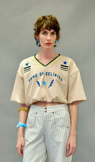 Blusa Cropped Ramo de Delírios
