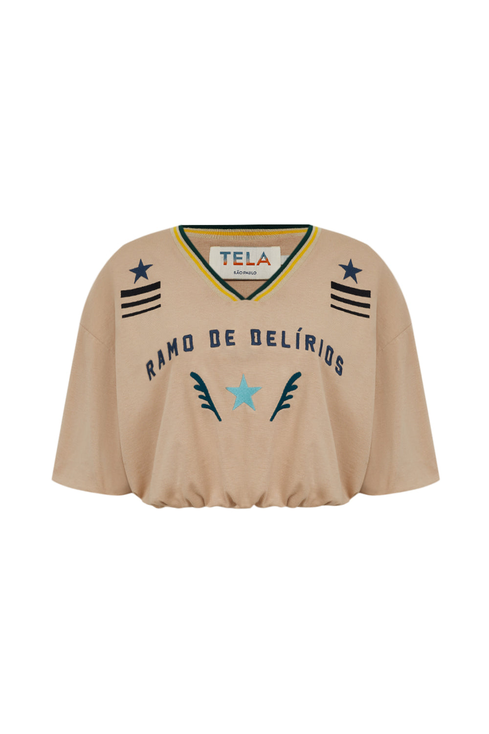 Blusa Cropped Ramo de Delírios