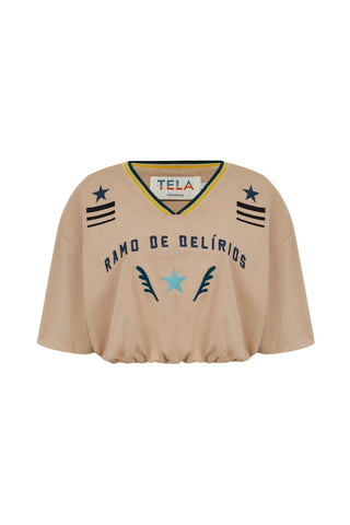 Blusa Cropped Ramo de Delírios