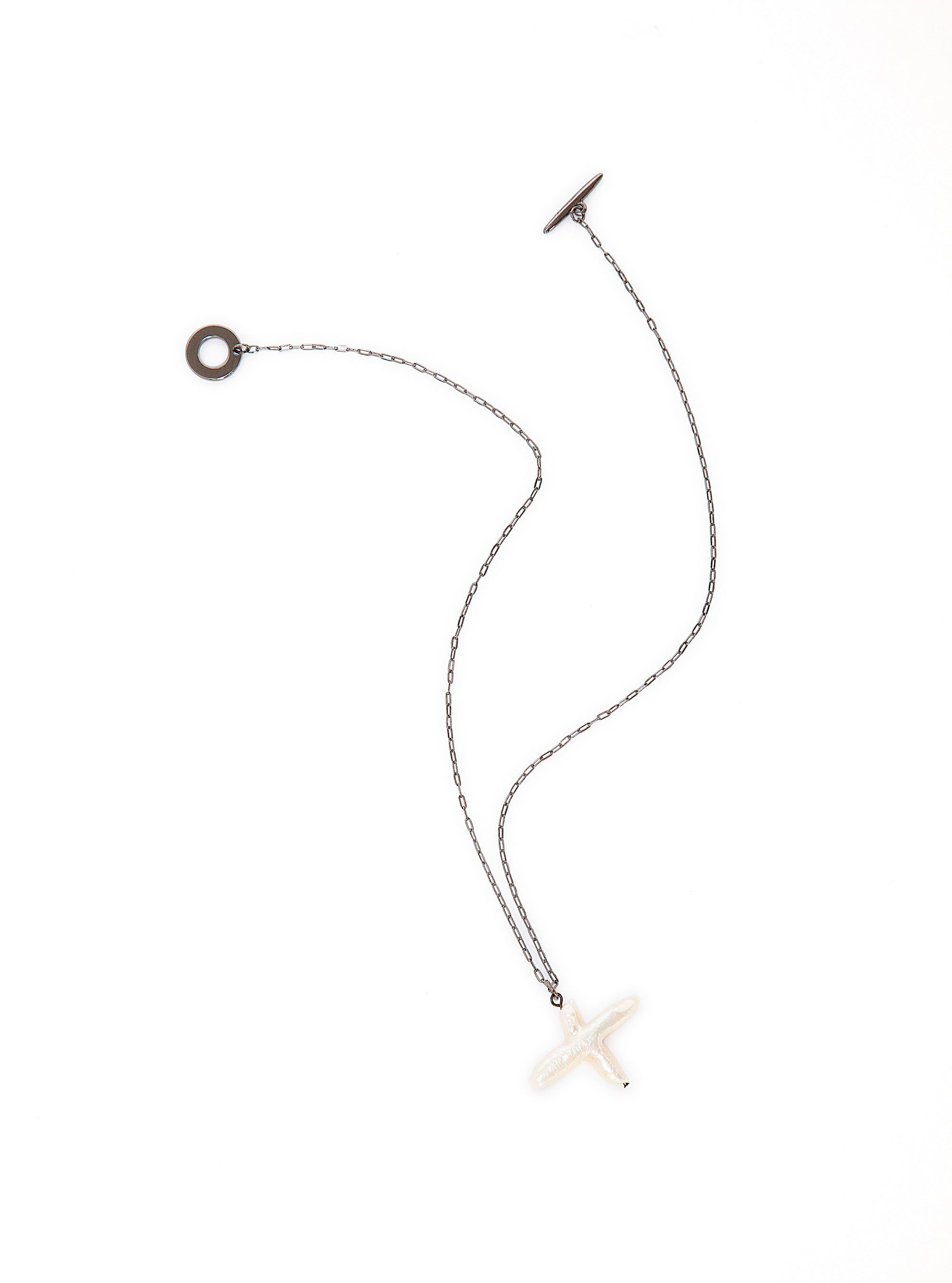 Colar Francisca Pingente Pérola Cruz